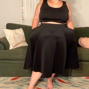 TORRID black skirt **POCKETS**